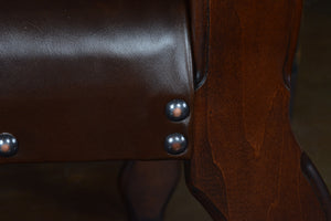 Louis Leather Seat Arm Chair