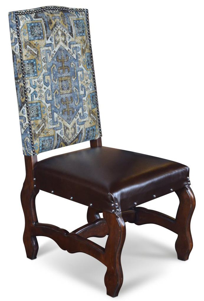 Louis Leather Seat Dining Chair
