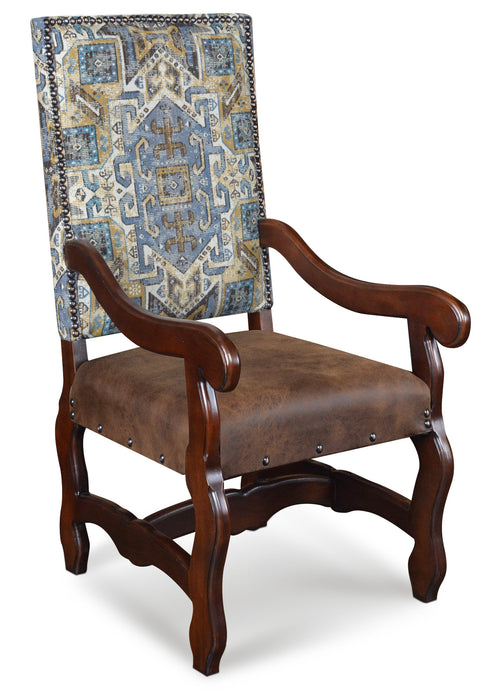 Louis Faux Leather Arm Chair