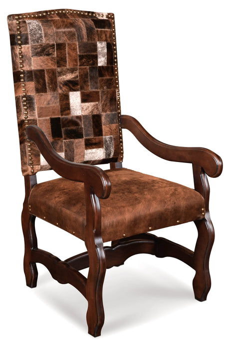 Palomino Cowhide Arm Chair